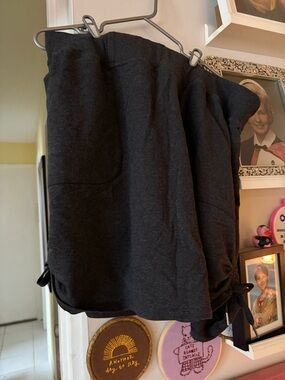 Dark Charcoal Skort with Side Ties U14
